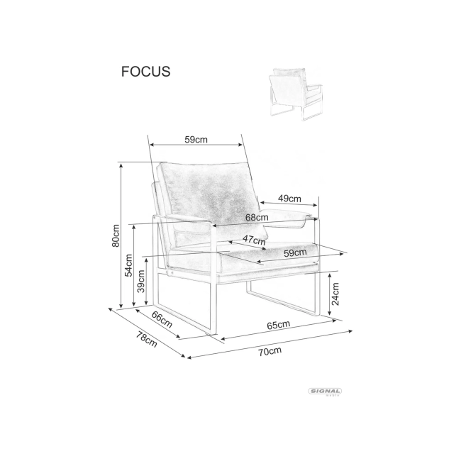 FOTEL FOCUS BREGO BEŻ 34