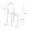 Krzesło VICTORIA transparentne - poliwęglan