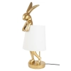 KARE lampa stołowa RABBIT 88 cm biała / złota