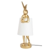 KARE lampa stołowa RABBIT 88 cm biała / złota