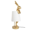 KARE lampa stołowa RABBIT 88 cm biała / złota