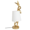 KARE lampa stołowa RABBIT 88 cm biała / złota