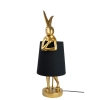 KARE lampa stołowa RABBIT 68 cm  złota / czarna