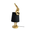 KARE lampa stołowa RABBIT 68 cm  złota / czarna