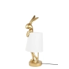 KARE lampa stołowa RABBIT 50 cm złota / biała