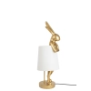 KARE lampa stołowa RABBIT 50 cm złota / biała