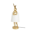 KARE lampa stołowa RABBIT 68 cm  złota / biała