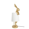 KARE lampa stołowa RABBIT 68 cm  złota / biała