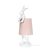 KARE lampa stołowa RABBIT 68 cm biała  / róźowa