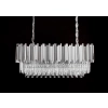 Lampa wisząca IMPERIAL LONG SILVER 90 - stal, kryształ