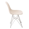 Krzesło P016 PP beige, chromowane nogi