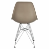 Krzesło P016 PP mild grey, chromowane nogi