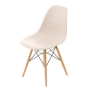 Krzesło P016W PP beige, drewniane nogi
