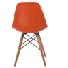 Krzesło P016W PP pomaranczowe, drewniane nogi