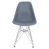 Krzesło P016 PP dark grey, chromowane nogi