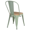 Krzesło Paris Wood zielone sosna          naturalna