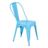 Krzesło Paris niebieskie inspirowane      Tolix