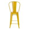 Hoker Paris Back 66cm żółty inspirowany   Tolix
