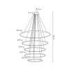 MOOSEE lampa wisząca RING SLIM L złota