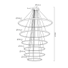 MOOSEE lampa wisząca RING SLIM XL złota