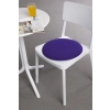 Poduszka na krzesło okrągła fioletowa