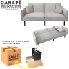 Sofa rozkładana Canif Velvet szara