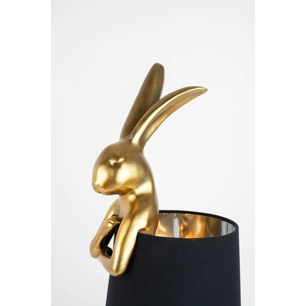 KARE lampa stołowa RABBIT 68 cm  złota / czarna