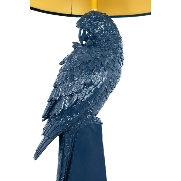 KARE lampa stołowa PARROT 84 cm niebieska