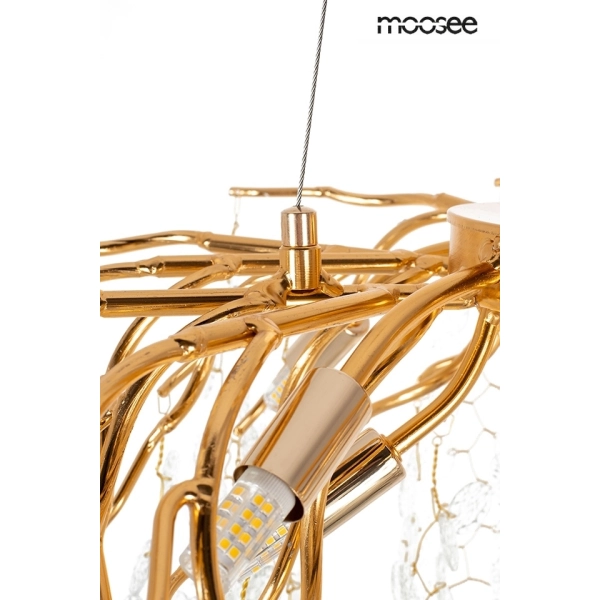 MOOSEE lampa wisząca RIVIERA 60 złota /   clear