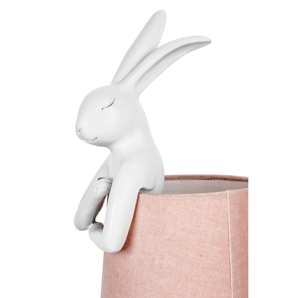 KARE lampa stołowa RABBIT 68 cm biała  / róźowa