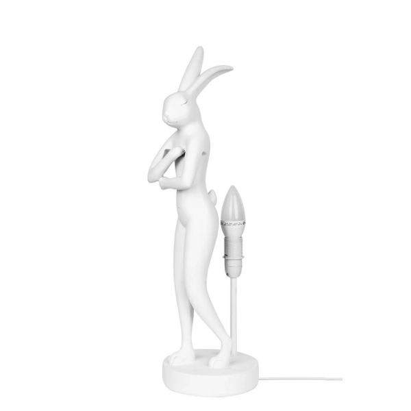 KARE lampa stołowa RABBIT 68 cm biała  / róźowa