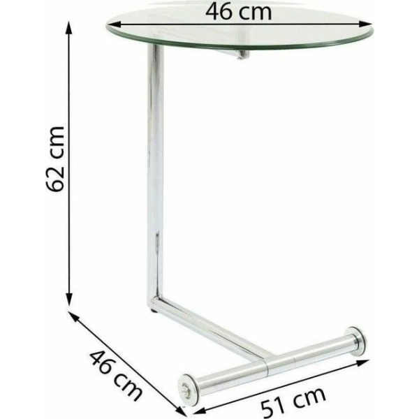 KARE stolik EASY LIVING 46 transparentny