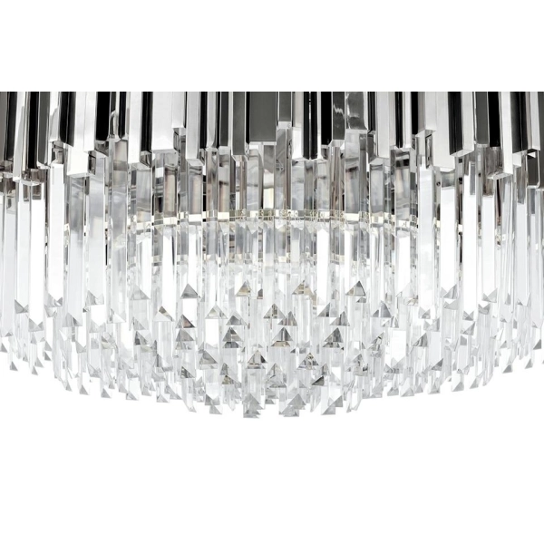 Lampa wisząca IMPERIAL SILVER 80 - stal, kryształ