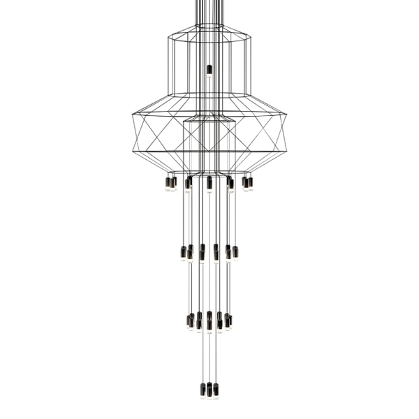 Lampa wisząca FLUSSO 43 czarna