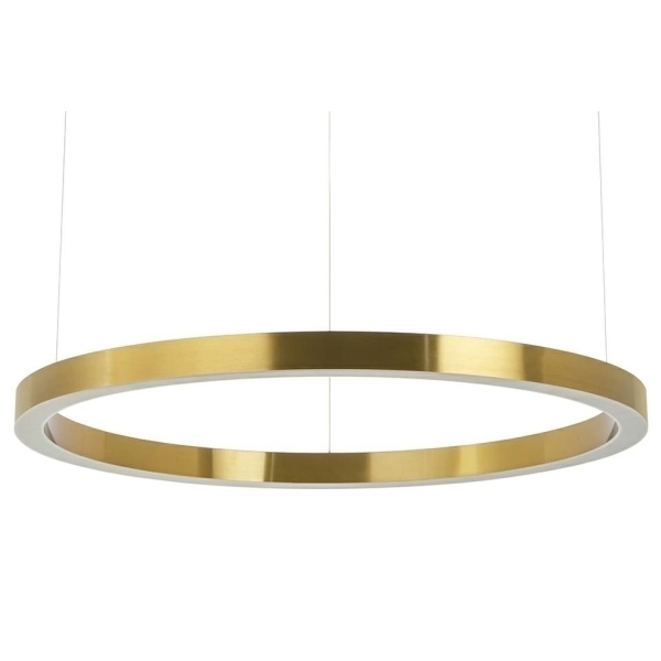 Lampa wisząca RING 100 złota - LED, stal