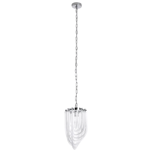 Lampa wisząca MURANO S chrom - szkło, metal