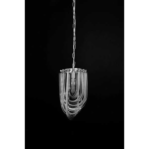 Lampa wisząca MURANO S chrom - szkło, metal