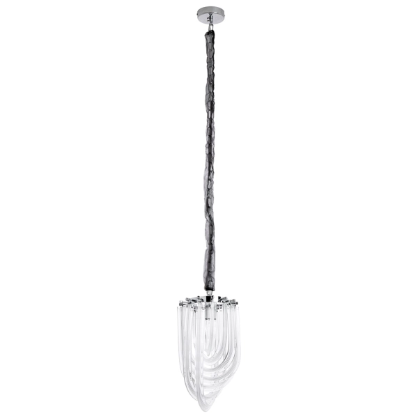 Lampa wisząca MURANO S chrom - szkło, metal