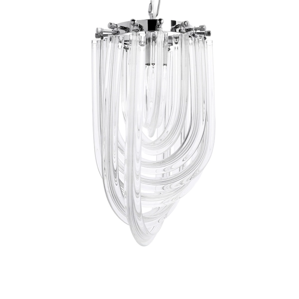 Lampa wisząca MURANO S chrom - szkło, metal