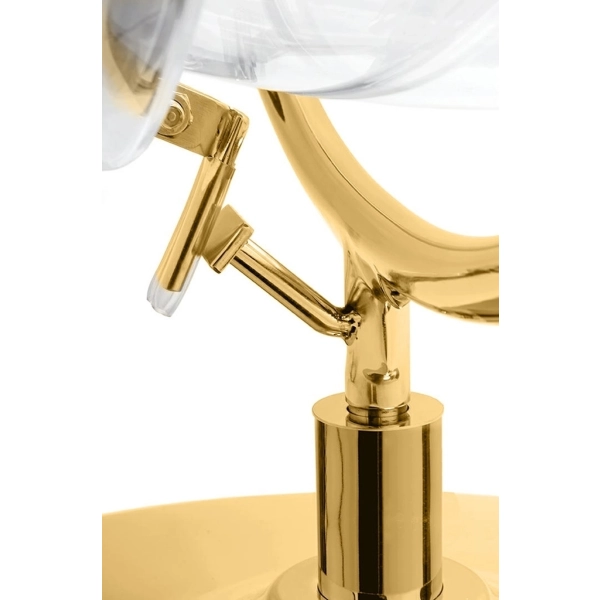 Fotel BUBBLE STAND 2 GOLD VELVET poduszka czarna