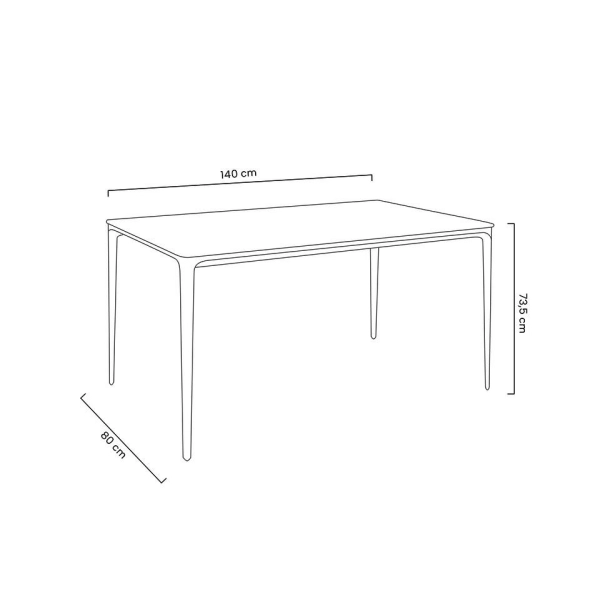 Stół SLIM 140 biały