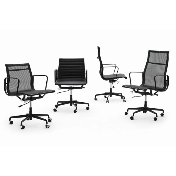 Fotel biurowy AERON PREMIUM czarny - siatka, aluminium