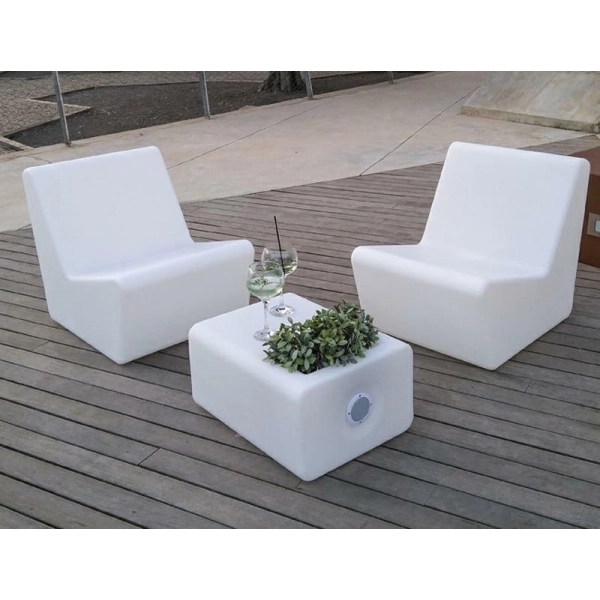 NEW GARDEN fotel TARIDA SIT 66  SOLAR & BATTERY biały