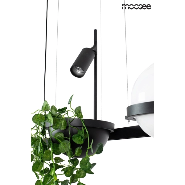 MOOSEE lampa wisząca PLANT czarna