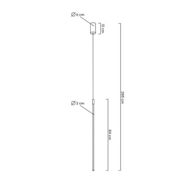 MOOSEE lampa wisząca OMBRE 80 czarna