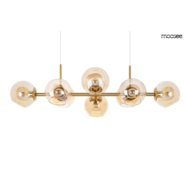 MOOSEE lampa wisząca ROMEO GOLD złota / bursztynowa