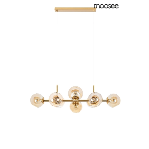 MOOSEE lampa wisząca ROMEO GOLD złota / bursztynowa