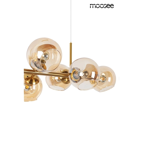 MOOSEE lampa wisząca ROMEO GOLD złota / bursztynowa