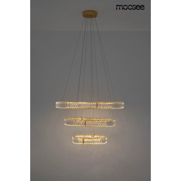 MOOSEE lampa wisząca LIBERTY TRIPLES złota