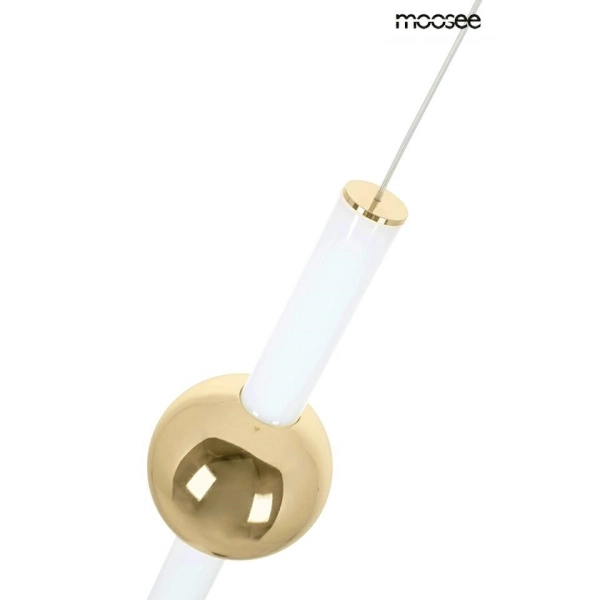 MOOSEE lampa wisząca LIBRA 60 IN  biała / złota